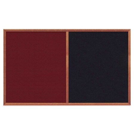 United Visual Products Slim Style Indoor Enclosed Corkboard, 24 UV502SC-BRONZE-COBACC